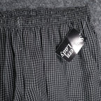 Southern Lady Pants Womens Large Black White Grid Check Elastic Waist NWT NOS - take2supply