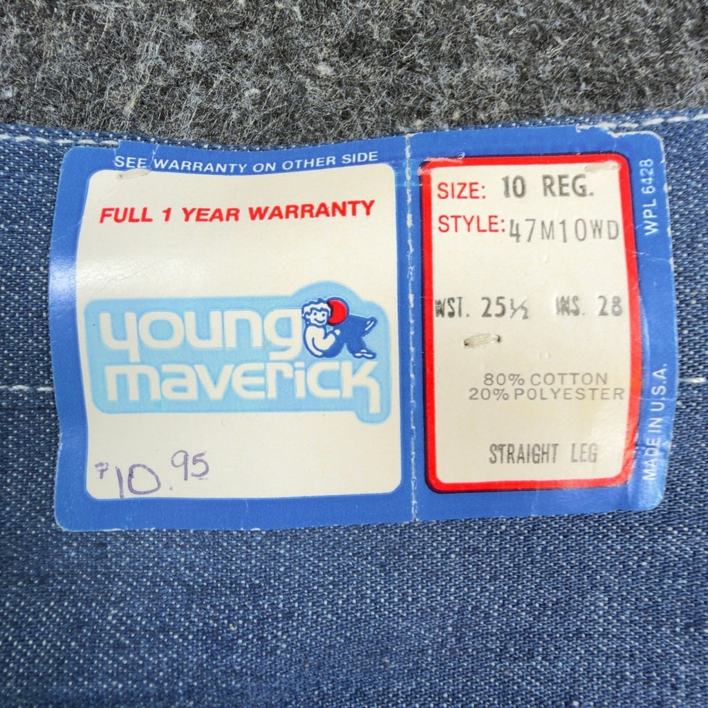 Young Maverick Girls 10 Blue Cotton Blend Straight Leg Embroidered Jeans - take2supply