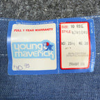 Young Maverick Girls 10 Blue Cotton Blend Straight Leg Embroidered Jeans - take2supply