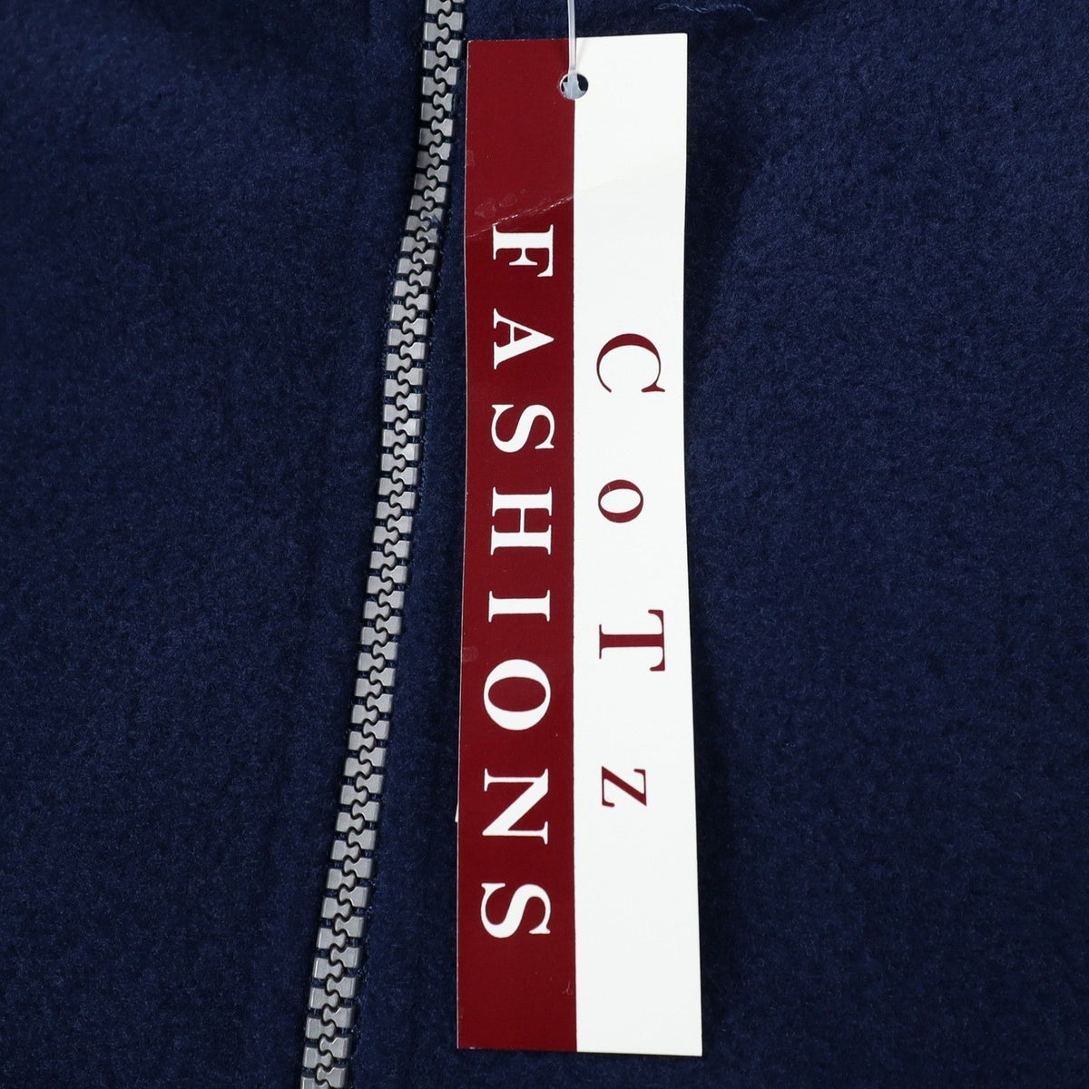 Cotz Fashions Fleece Pullover Small Navy Blue Y2K Quarter Zip Drawstring 7718 - take2supply