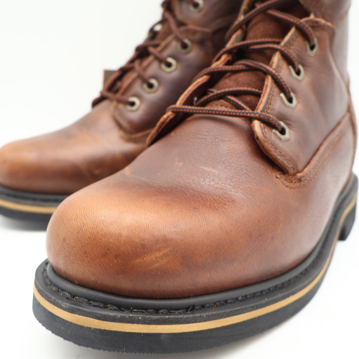 McRae Industrial Work Boots Mens 9.5 Brown Leather EH NST Lace Up MR88122 NEW - take2supply