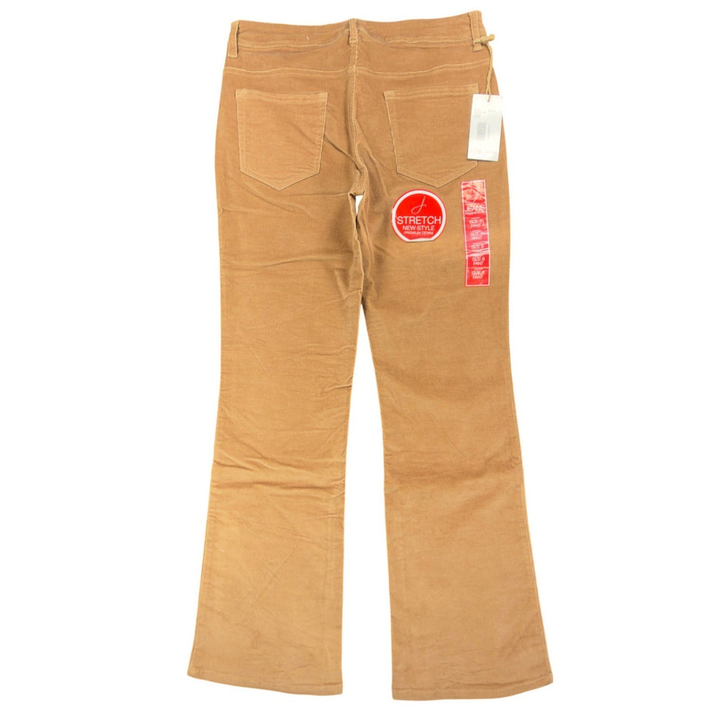 J. Jeans Corduroy Flare Pants Womens 8 Camel Tan Stretch Bootcut NWT C486 - take2supply