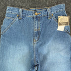 John Deere Carpenter Shorts Boys 14 Blue Denim Stone Wash NWT SA525LJD - take2supply