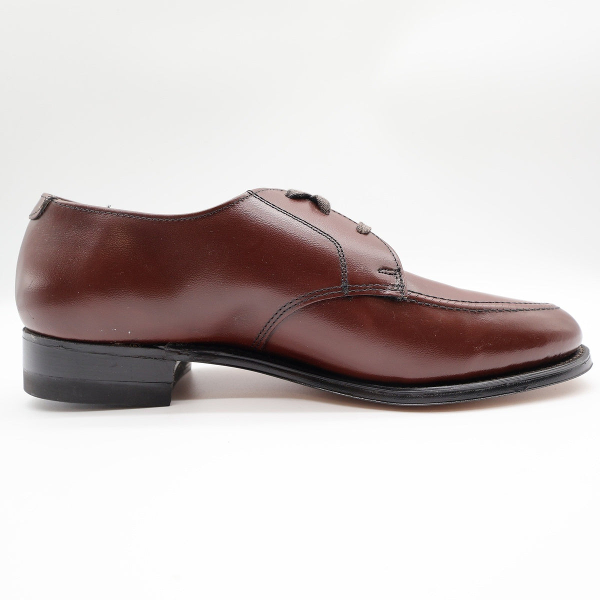 Nunn Bush Bristol Moc Toe Derby Shoes Mens 10 D Vintage Mahogany Leather 0704 - take2supply