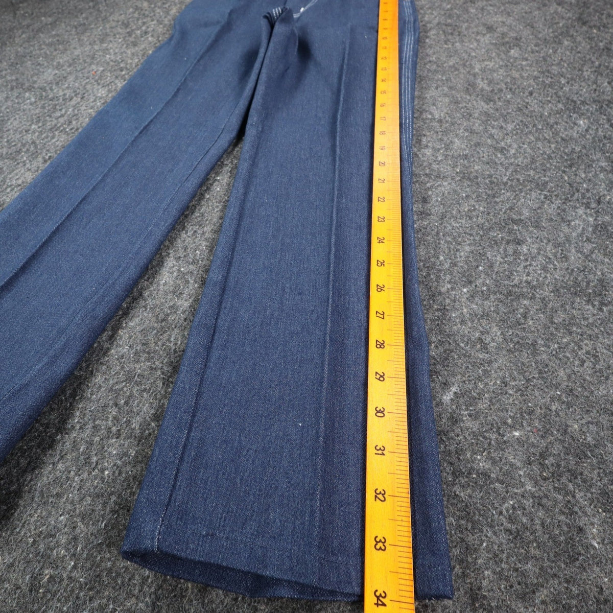 Maverick Jeans Boys 10 Reg Vintage 70s Blue Cotton Poly Straight Leg Deadstock - take2supply
