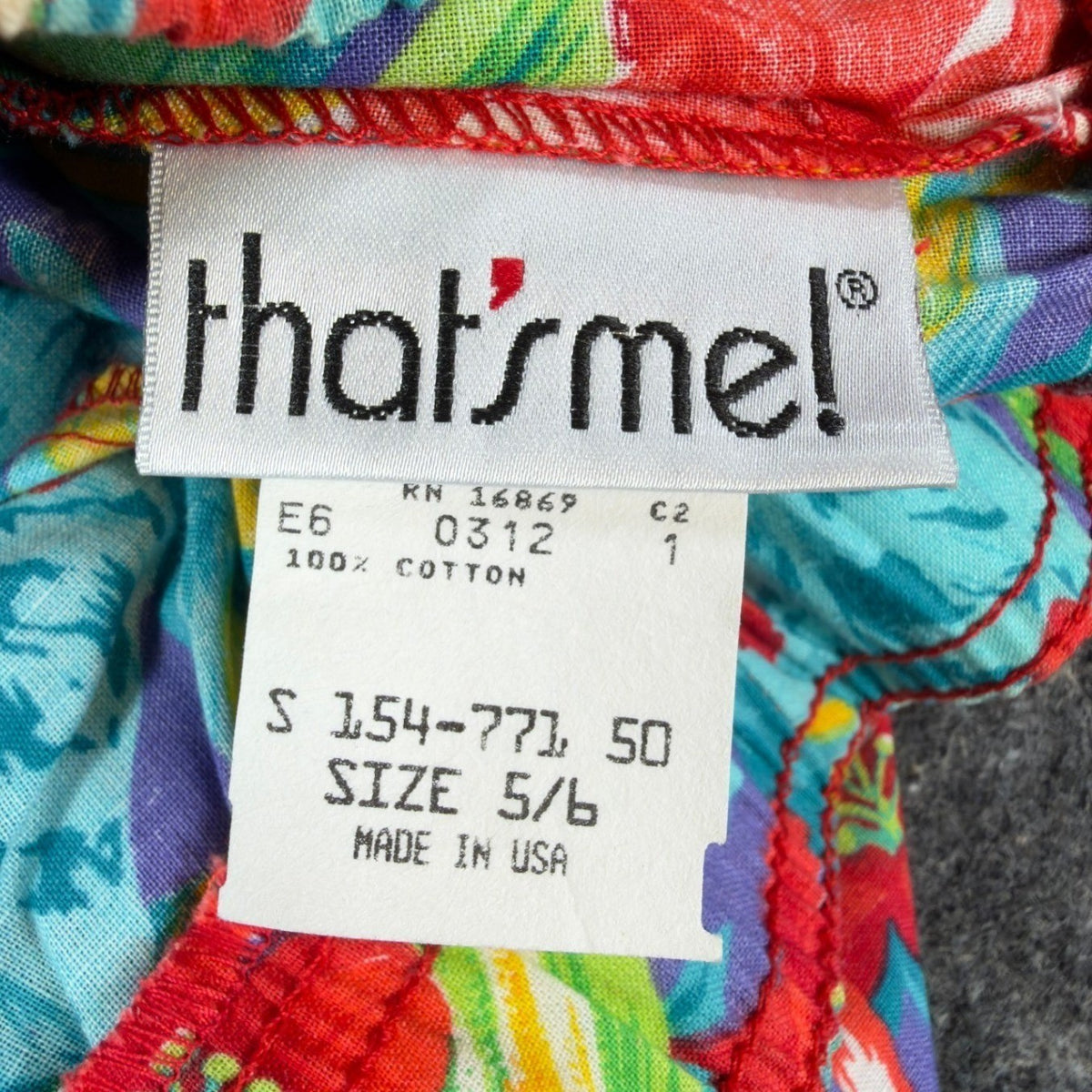 Vintage That's Me Shorts Womens 5/6 90s Hawaiian Tropical Floral Cotton NWT - take2supply