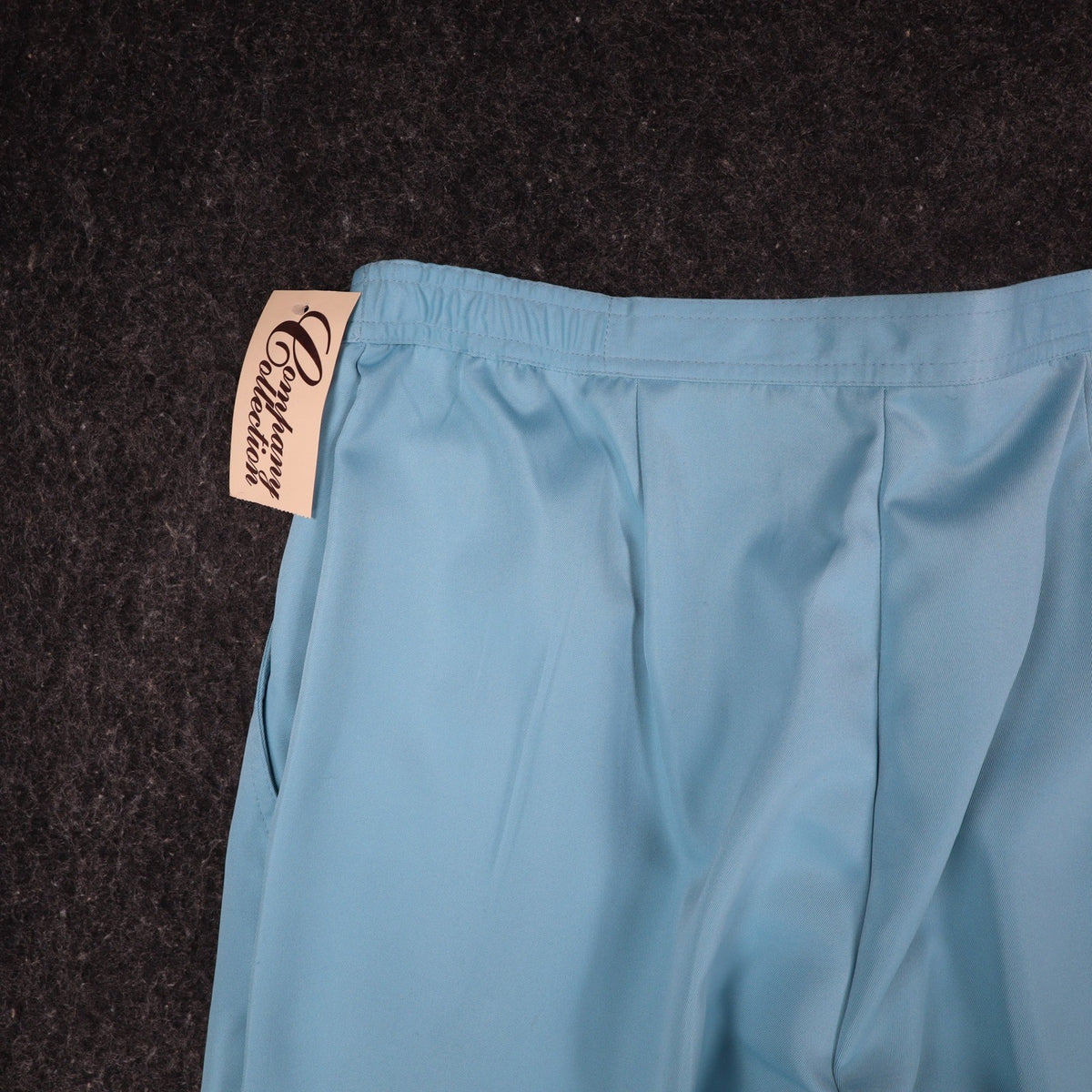 Company Collection Pants Womens 14 Vintage Blue Polyester Pleated Straight Leg - take2supply