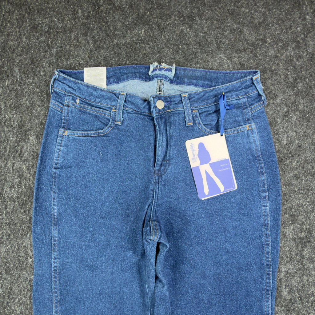 Wrangler Y2K Cowboy Cut Jeans Womens 7/8 x 34 Blue Denim Bootcut NWT - take2supply