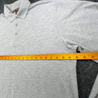 Harriton Long Sleeve Polo Mens XL Gray Cotton Blend M265L New No Tags - take2supply
