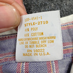 Fancy Free Vintage 70s Striped Blouse Girls 7 Blue Red White NWT - take2supply