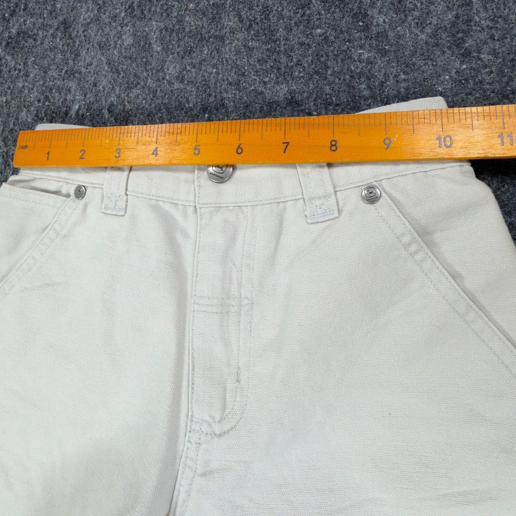 John Deere Y2K Carpenter Shorts Boys 6 Stone Cotton Canvas NWT Deadstock - take2supply