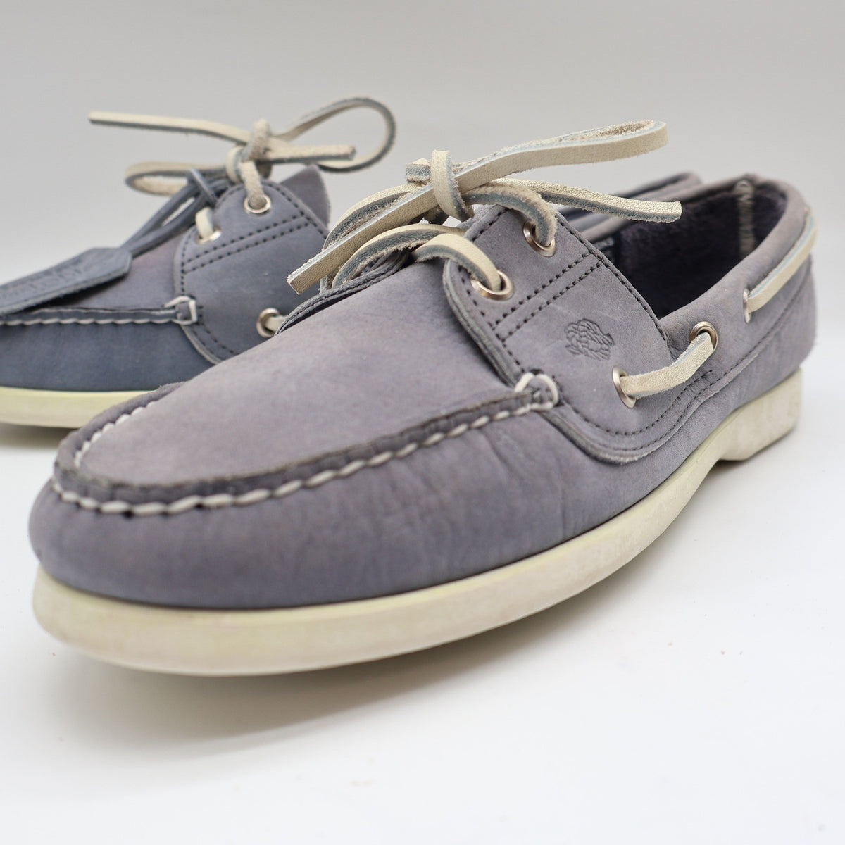 Dexter Boat Shoes Womens 9 Vintage 90s USA Ocean Blue Leather Washables R485-8 - take2supply