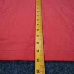 Links 3/4 Sleeve V-Neck Top Small Vintage Y2K Red Beaded Embellished - take2supply