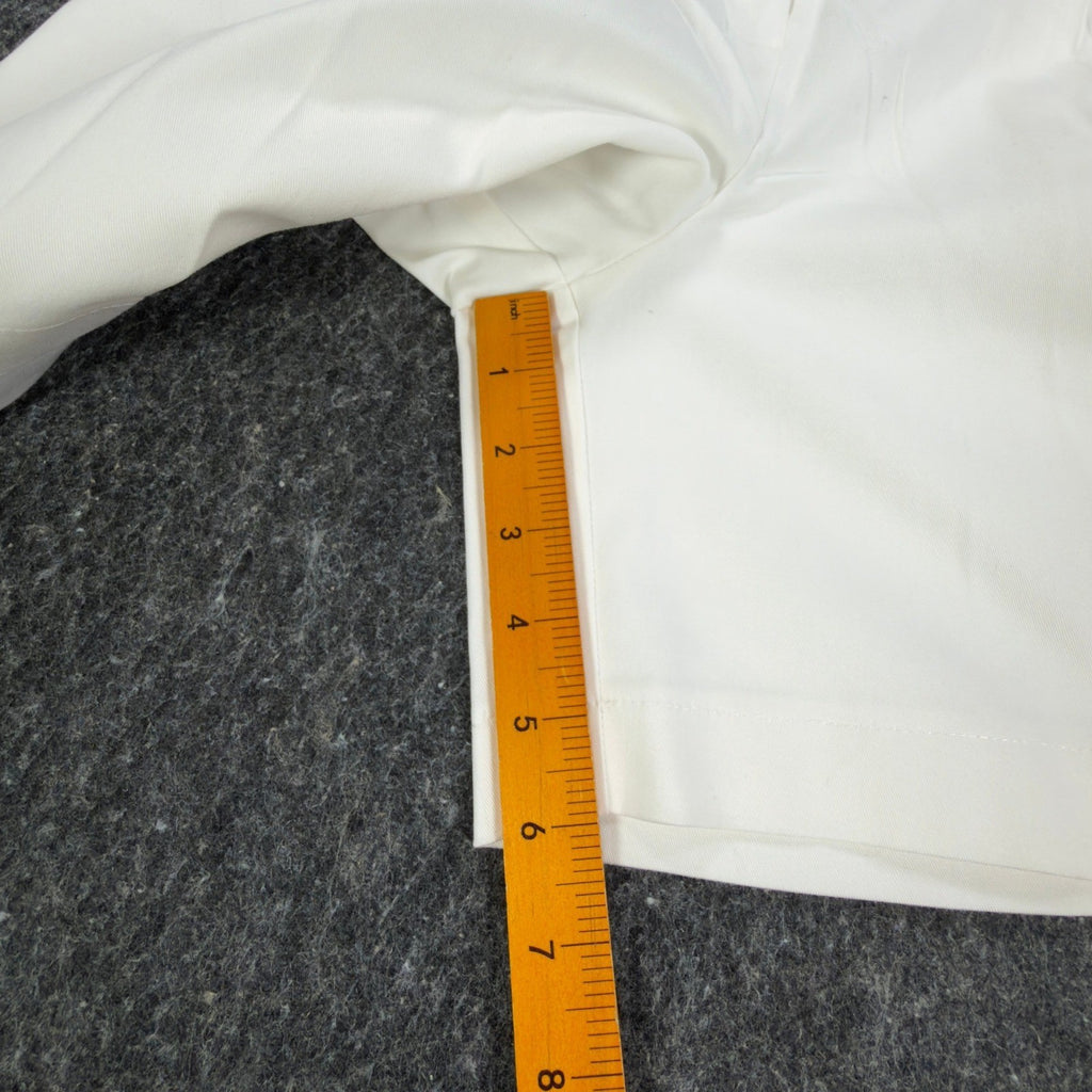 ON THE VERGE Vintage 90s Pleated Shorts Women 10 White Cotton Blend NWT USA - take2supply