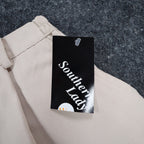 Southern Lady Culottes Women 14 Vintage 90s Khaki Pleated Wide Leg Shorts NWT - take2supply