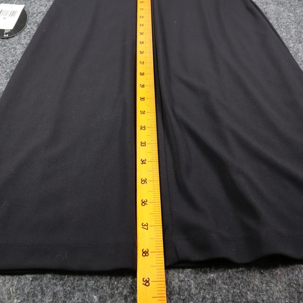 My Michelle Dress Medium Women Y2K Black Pink Velvet Trim V-Neck Sheath C832 - take2supply