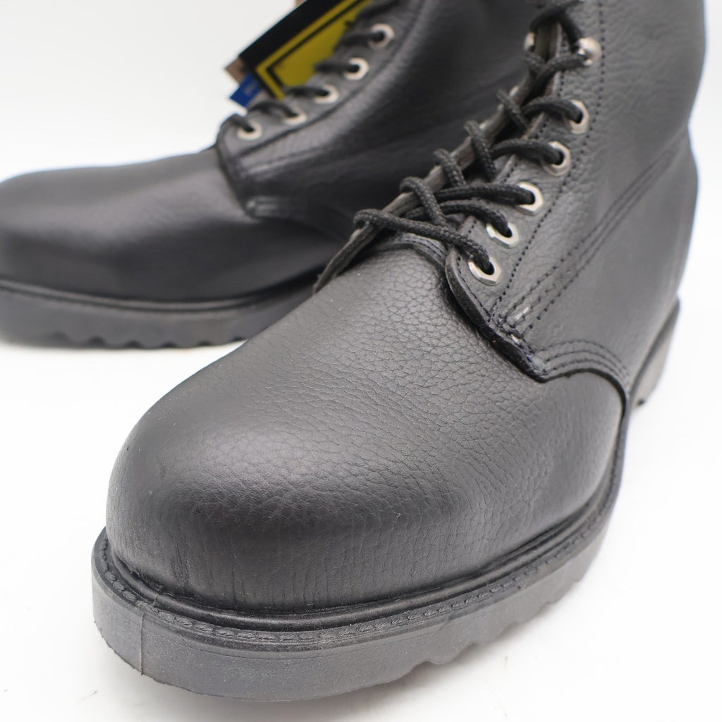 Walker SafetyFirst Steel Toe Work Boots Mens 13 D Vintage 90s USA Black Leather - take2supply