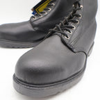 Walker SafetyFirst Steel Toe Work Boots Mens 13 D Vintage 90s USA Black Leather - take2supply