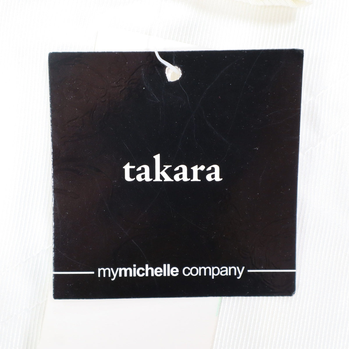 Takara Trench Coat Womens L White Belted Double Breasted Smocked NOS NWT - take2supply