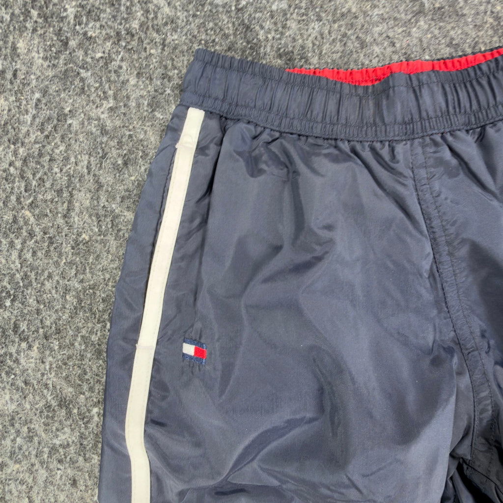 Tommy Hilfiger Y2K Windbreaker Track Pants Kids 4 Navy Blue Nylon NWT Vintage - take2supply