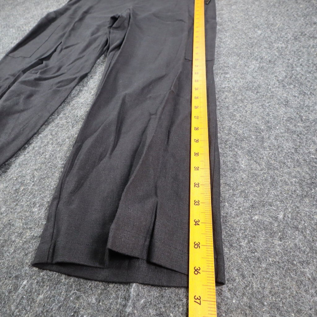 AGB Byer California Cargo Pants Womens 12 Vintage Y2K Black Linen Rayon Utility - take2supply