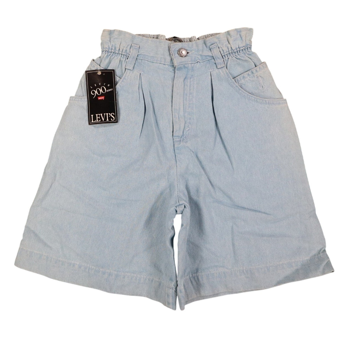 Levi's 917 Shorts Womens 12 Vintage 90s Light Wash Denim Made in USA Deadstock - take2supply