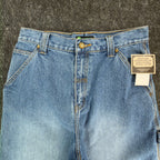 John Deere Carpenter Shorts Kids Size 16 Stone Wash Denim Blue Cotton NWT - take2supply
