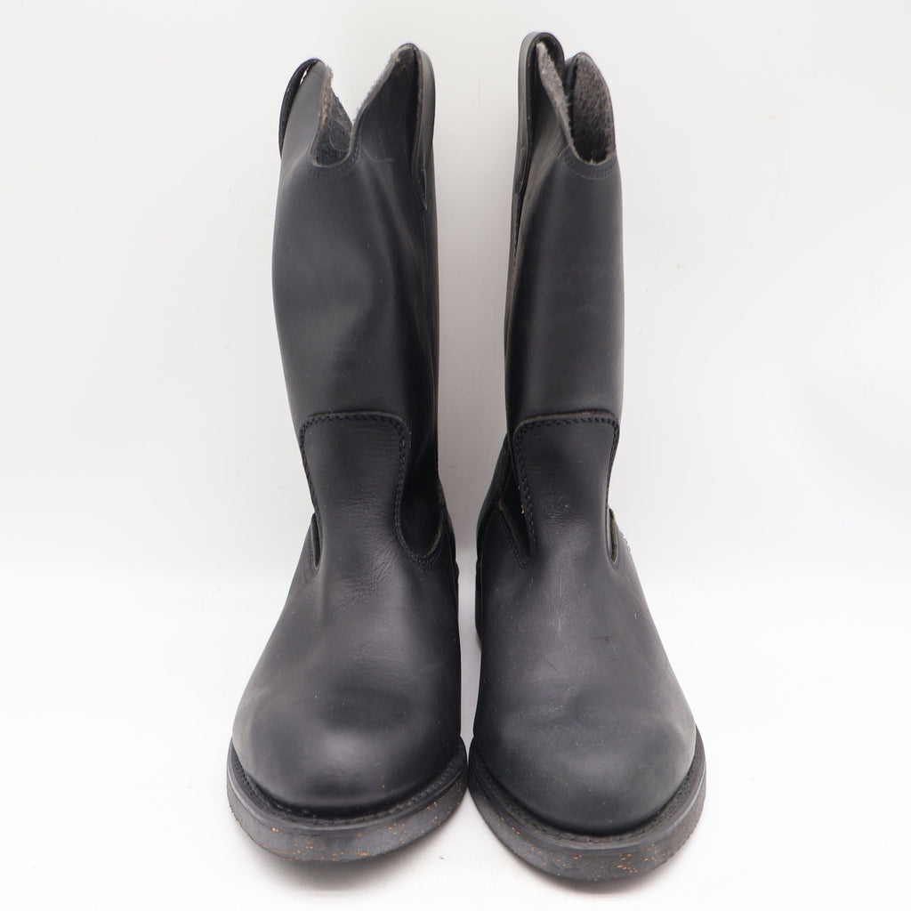 Cedar Crest Wellington Boots Mens 9 D Vintage Black Leather Work Boots 1839 USA - take2supply