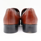 Fortune Loafers Mens 10 Vintage Brown Leather Moc Toe Bit Dress Shoes Deadstock - take2supply
