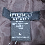 Moka Sport Geometric Box Check Coat Womens Size M Brown Beige Button Up Jacket - take2supply