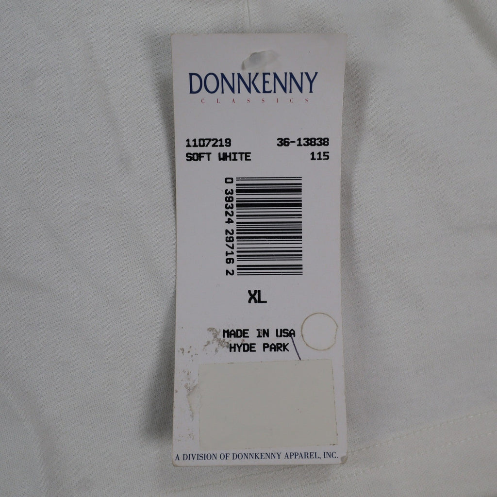 Donnkenny Classics Polo Shirt Womens XL Vintage 90s Ivory Rose Embroidered NWT - take2supply