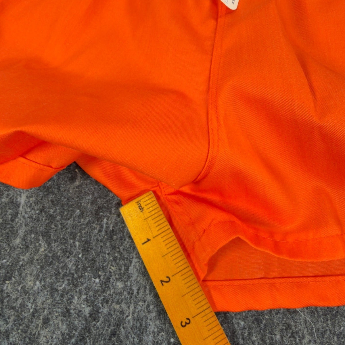 Fruit of the Loom Vintage 70s Gym Shorts Mens 28-30 Orange Deadstock NWT - take2supply