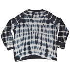 She + Sky Waffle Knit Top Medium NWT Navy White Tie Dye Thermal Raglan SS2467 - take2supply