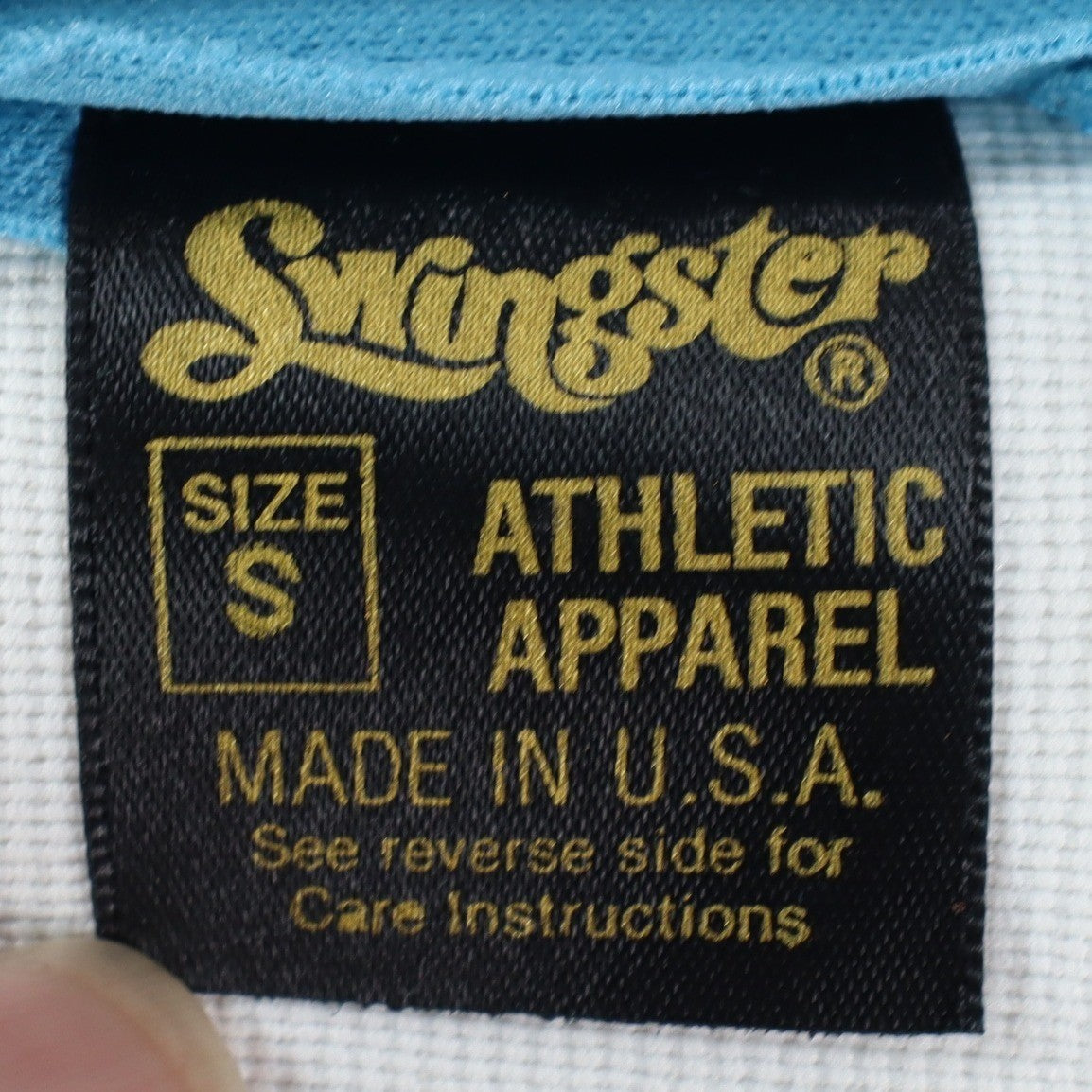 Swingster Athletic Shorts Mens Small Vintage 70s Blue Polyester Deadstock NWT - take2supply