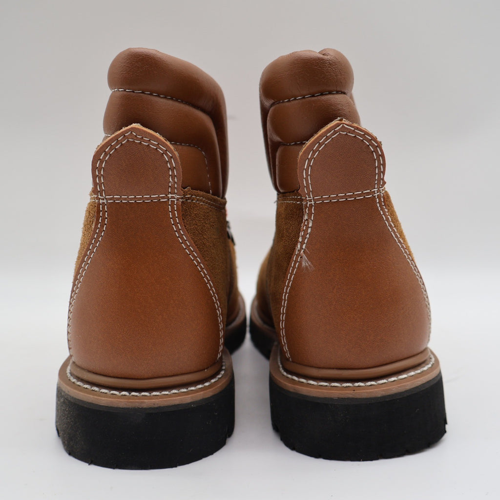 Avanguardia Hiking Boots Size 6 Vintage Sand Suede Leather Red Laces Deadstock - take2supply