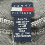 Tommy Hilfiger Y2K Henley Shirt Boy L Gray Cotton Long Sleeve NWT C467 - take2supply