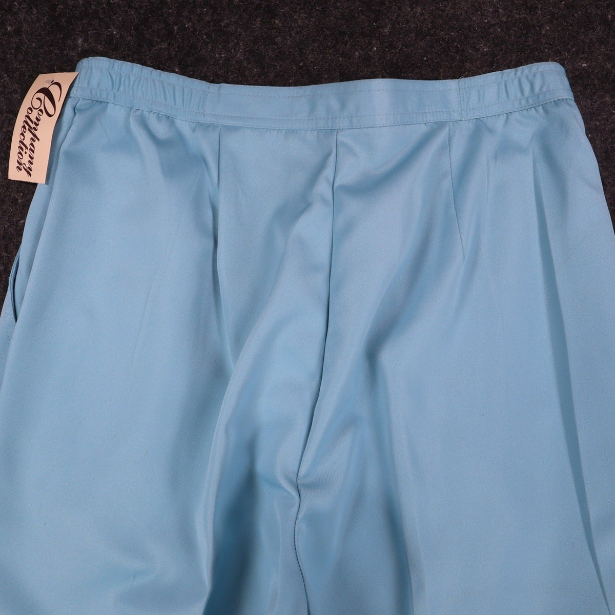 Company Collection Pants Womens 14 Vintage Blue Polyester Pleated Straight Leg - take2supply