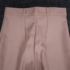 Vintage 70s High Rise Trousers Size 9-10 Deadstock Tan Beige Polyester USA C989 - take2supply