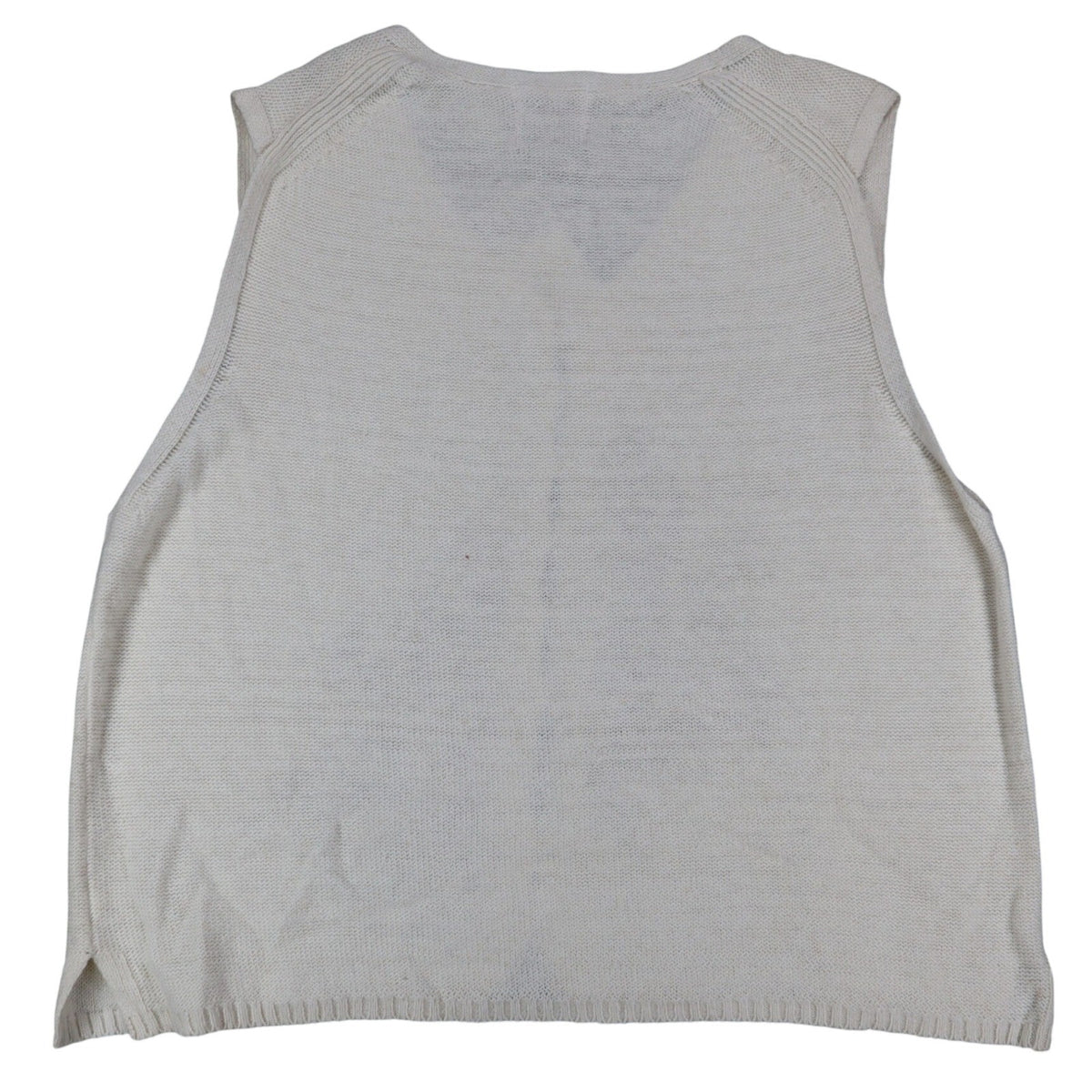 tm sport by that's me! Knit Vest Women Large NWT Vintage Y2K Cream Ramie Cotton - take2supply