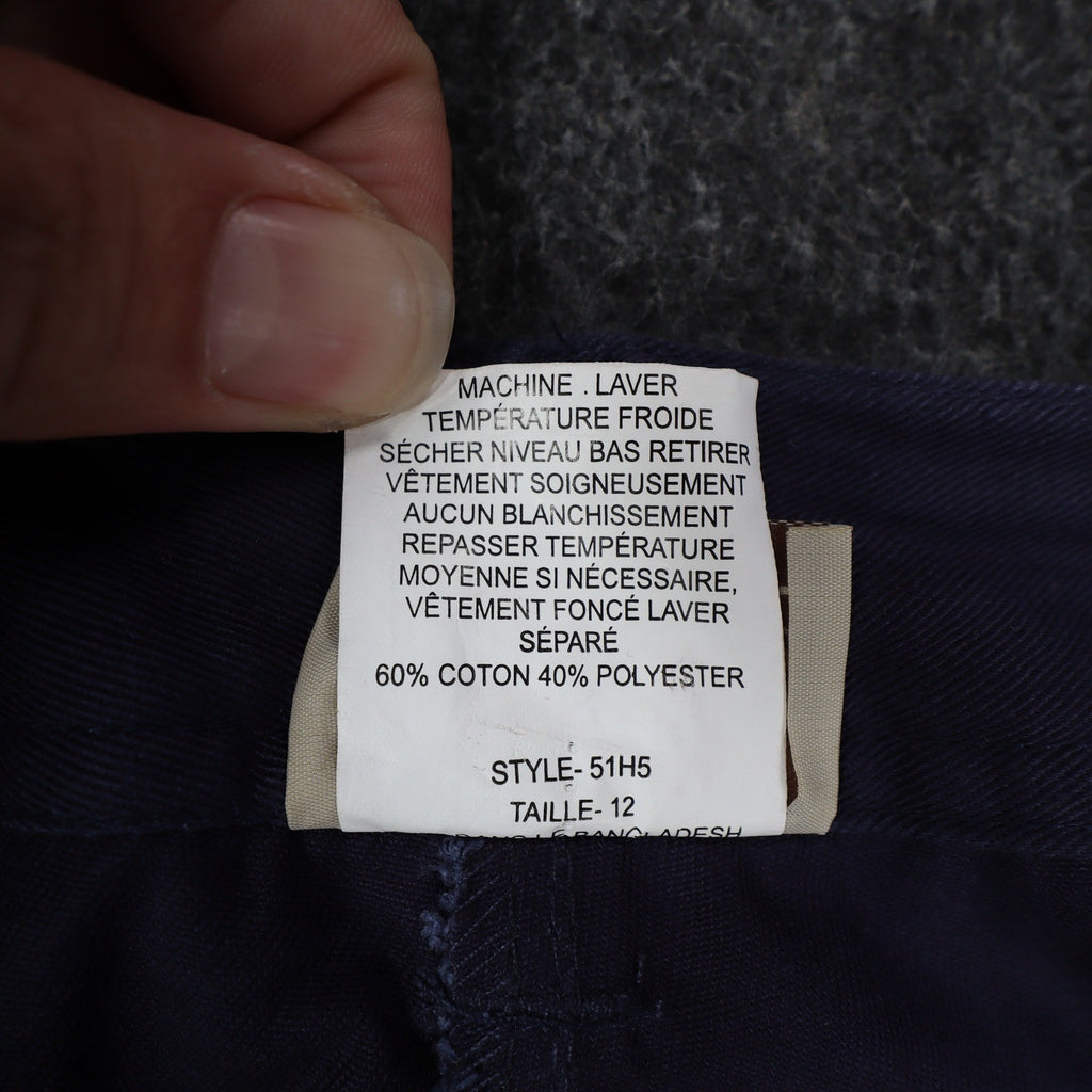 Company Collection Trousers Womens 12 Vintage Chic Navy Cotton Straight Leg C992 - take2supply