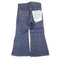 Key Vintage 70s Bell Bottom Jeans Kids 5 Reg Indigo Nu-Weave Denim Deadstock NOS - take2supply