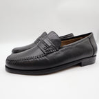 Nunn Bush Edgar Loafers Mens 9 M Black Tumbled Leather Comfort Gel Shoes 85533 - take2supply