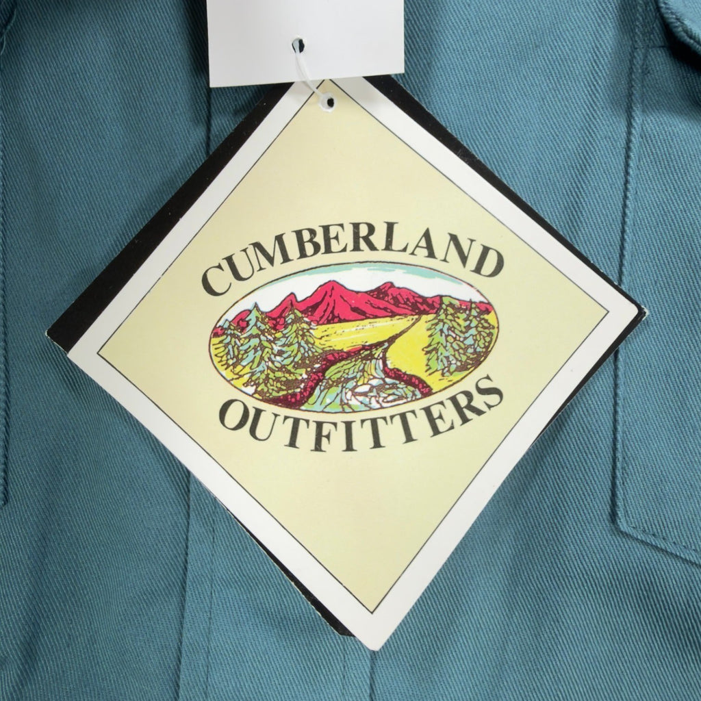 Cumberland Outfitters Vintage 90s Western Shirt Mens L Blue Cotton NWT - take2supply