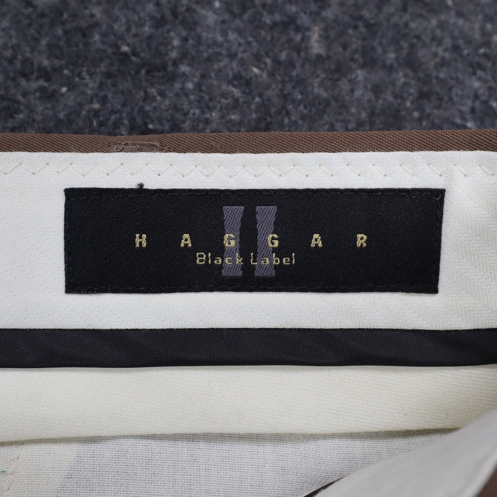 Haggar Black Label Pants Mens 33x30 Vintage 90s Khaki Micromattique Pleated NWT - take2supply