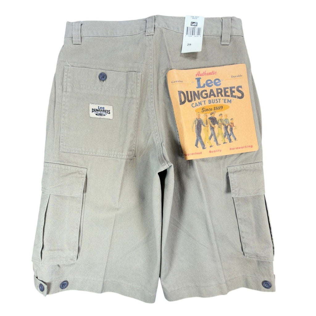 Lee Dungarees Cargo Shorts Mens 29 Khaki Cotton Relaxed Deadstock 219-2437 - take2supply