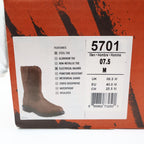 Worx Red Wing 5701 Steel Toe Work Boots Mens 7.5 Brown Leather New Deadstock - take2supply