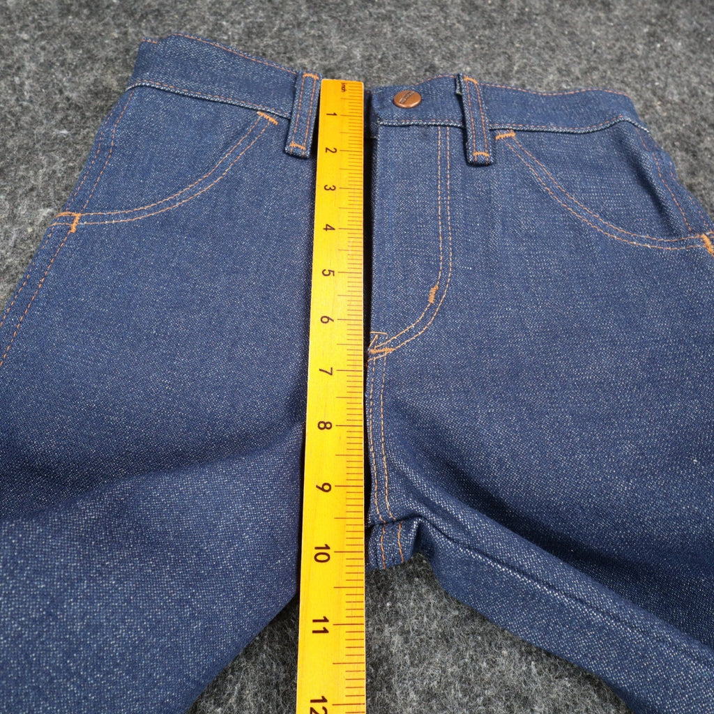 Maverick Western Boot Jean Boys 9 Reg Vintage Indigo Blue Denim Made in USA NEW - take2supply