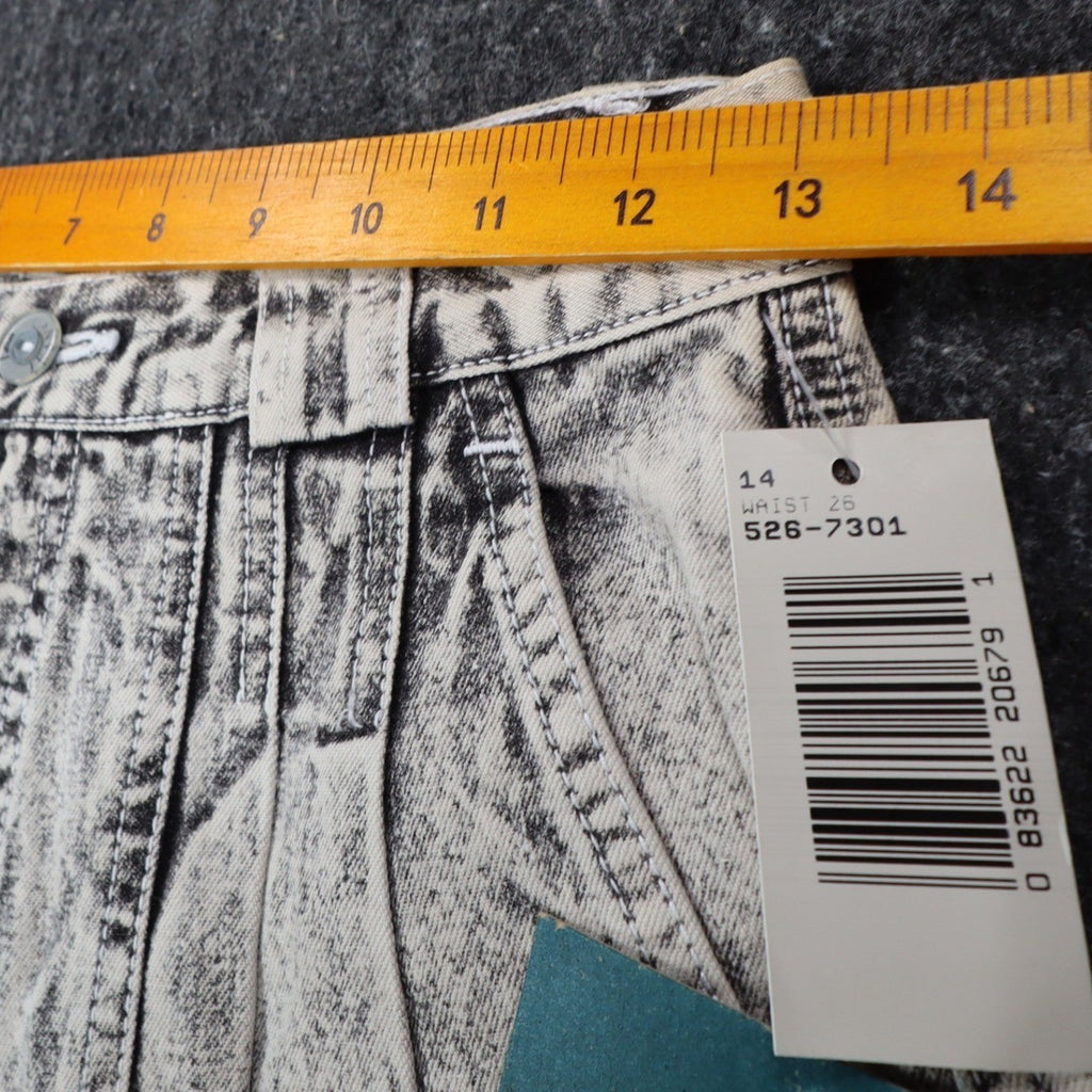 Lee Trekker Shorts Boys 14 Vintage 90s Acid Wash Black Cotton Relaxed Fit NWT - take2supply