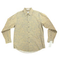 Geoffrey Beene Modern Paisley Button Up Mens Medium Tan Cotton NWT - take2supply