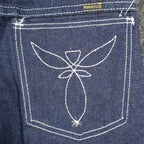 Maverick Straight Leg Jeans Boys 14 Regular Vintage 70s Blue Cotton USA Z135DAR - take2supply